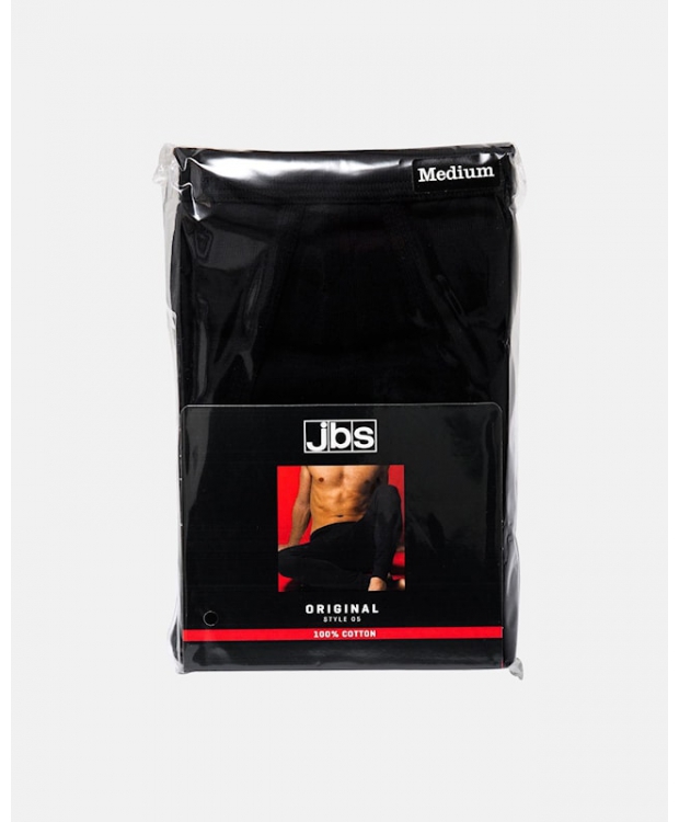 JBS lange bomulds underbukser i sort med gylp til herre billede 4
