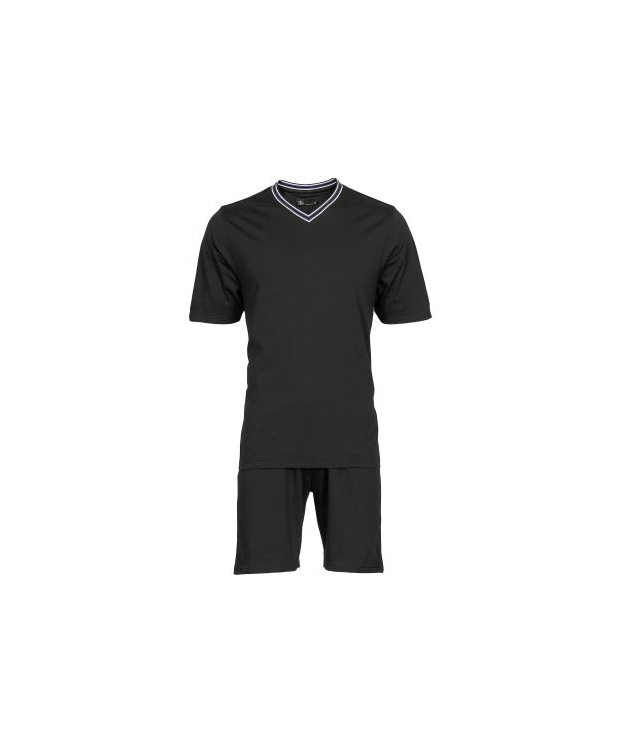 JBS pyjamas t-shirt og shorts i sort til herre