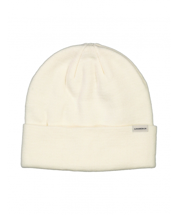 Lindbergh beanie i hvid til herre - OUTLET