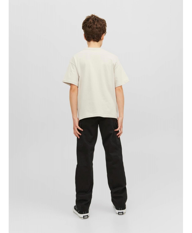 Jack & Jones Junior crew neck t-shirt i moonbeam til drenge billede 3
