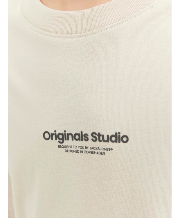 Jack & Jones Junior crew neck t-shirt i moonbeam til drenge billede 6