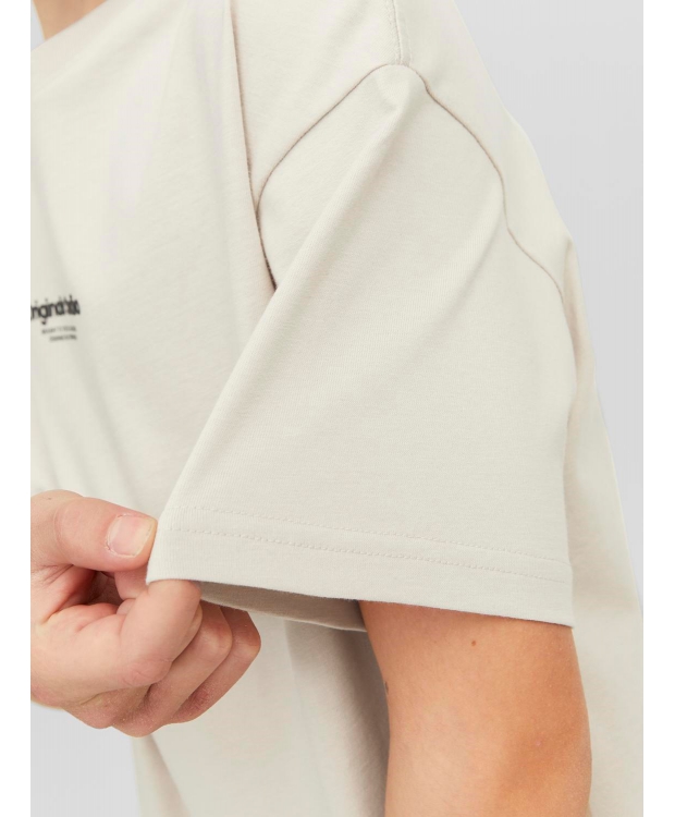 Jack & Jones Junior crew neck t-shirt i moonbeam til drenge billede 5