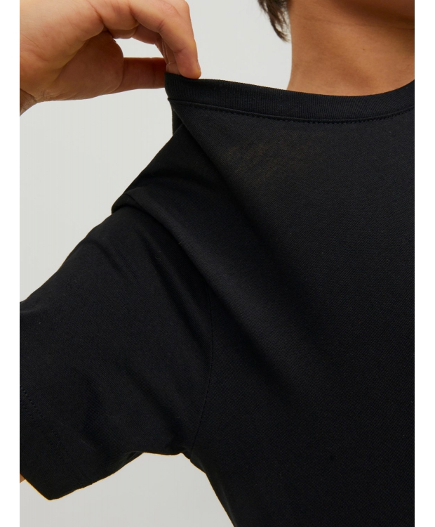 Jack & Jones Junior O-neck t-shirt i sort til drenge billede 4