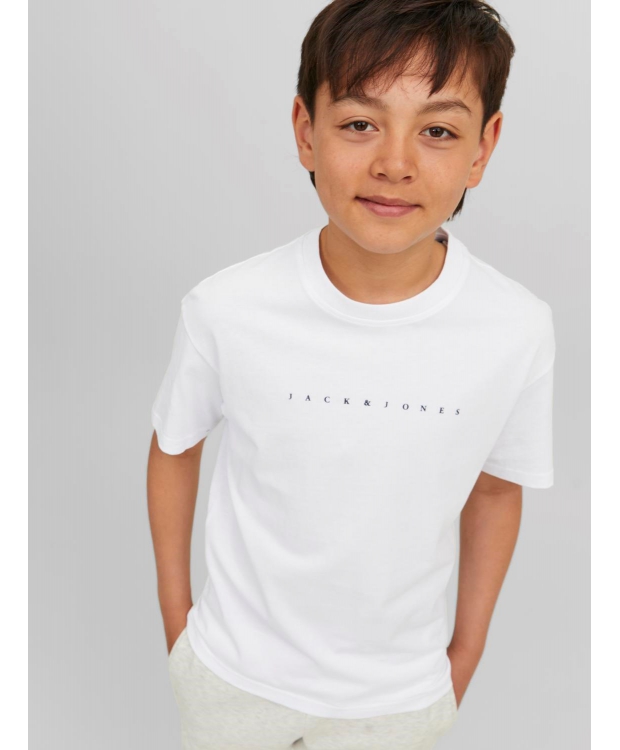 Jack & Jones Junior T-shirt i hvid til drenge billede 4