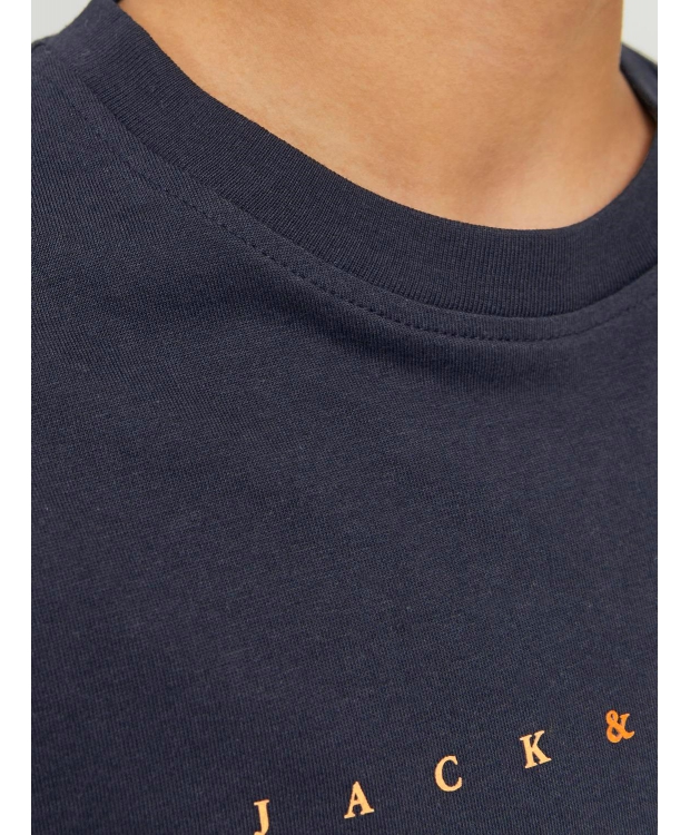 Jack & Jones Junior T-shirt i navy til drenge billede 6