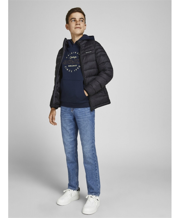 Jack & Jones Junior bukser i denim blå til drenge billede 3