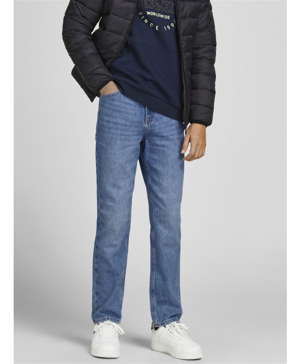 Jack & Jones Junior bukser i denim blå til drenge billede 7