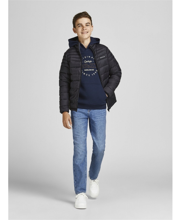 Jack & Jones Junior bukser i denim blå til drenge billede 8
