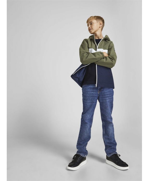 Jack & Jones Junior bukser i mørk denim blå til drenge billede 3