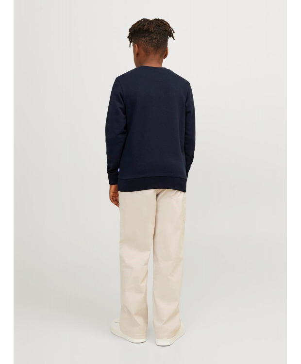Jack & Jones Junior crew sweatshirt i navy til drenge billede 4
