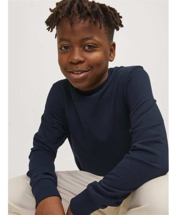 Jack & Jones Junior crew sweatshirt i navy til drenge billede 5