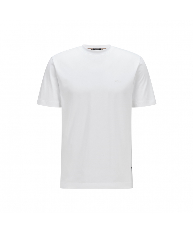 BOSS t-shirt med crew neck i hvid til herre| Regular fit |