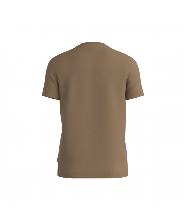 BOSS t-shirt med crew neck i beige til herre| Regular fit |