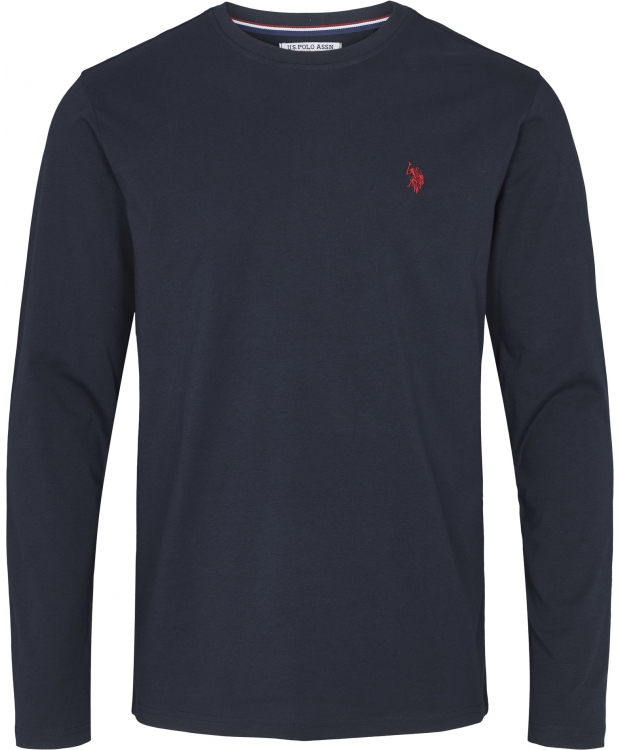U.S POLO ASSN langærmet t-shirt i navy til herre | Regular fit |