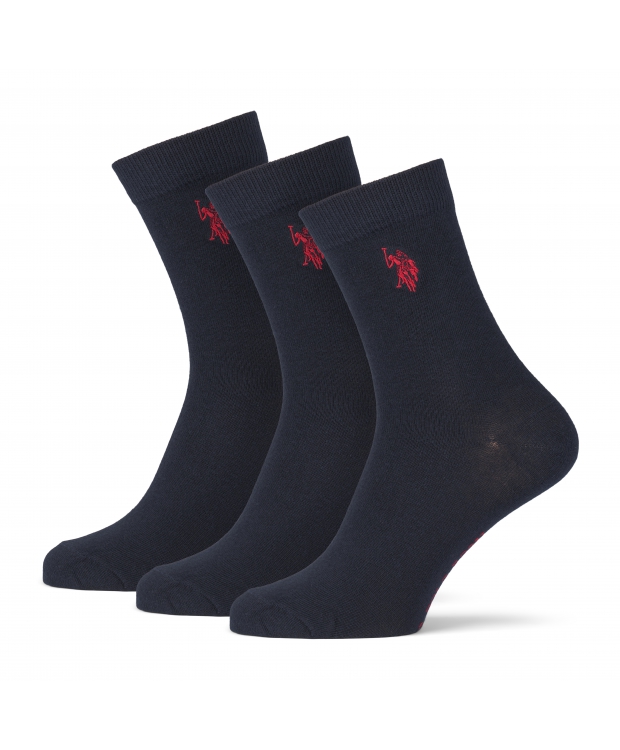 U.S POLO ASSN 3pak bomuldsstrømper i navy til herre