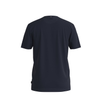 BOSS kortærmet merceriseret t-shirt i mørkeblå til herre| Slim fit|