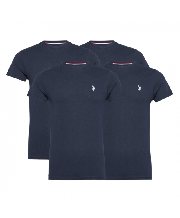 U.S POLO ASSN 4pak t-shirt i navy til herre | Regular fit |
