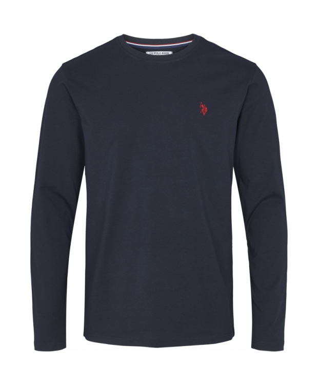U.S POLO ASSN 3pak langærmet t-shirt i navy til herre | Regular fit |