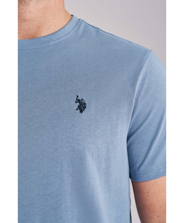 U.S POLO ASSN 3pak T-shirt i lyseblå til herre | Regular fit | billede 4