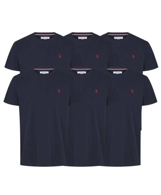 U.S POLO ASSN 6pak T-shirt i navy til herre | Regular fit |