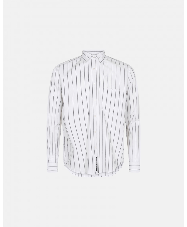 JBS Of Denmark Pyjamas skjorte i hvid med stribet mønster, unisex