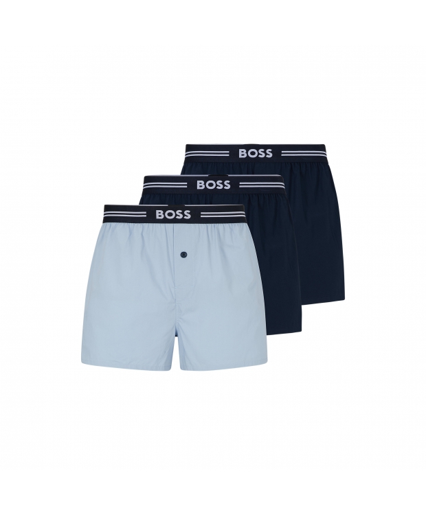 BOSS 3Pak pyjamasshort i multifarvet nuancer til herre