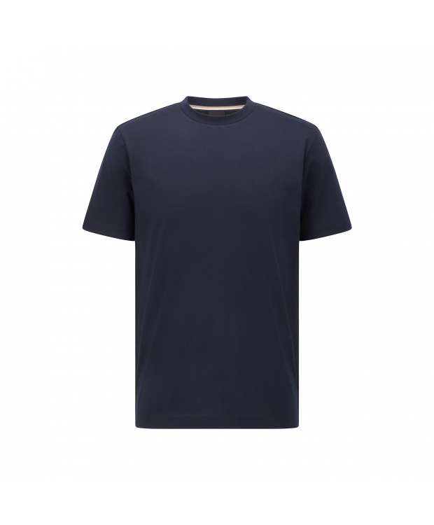 BOSS kortærmet t-shirt i mørkeblå til herre| Casual fit |