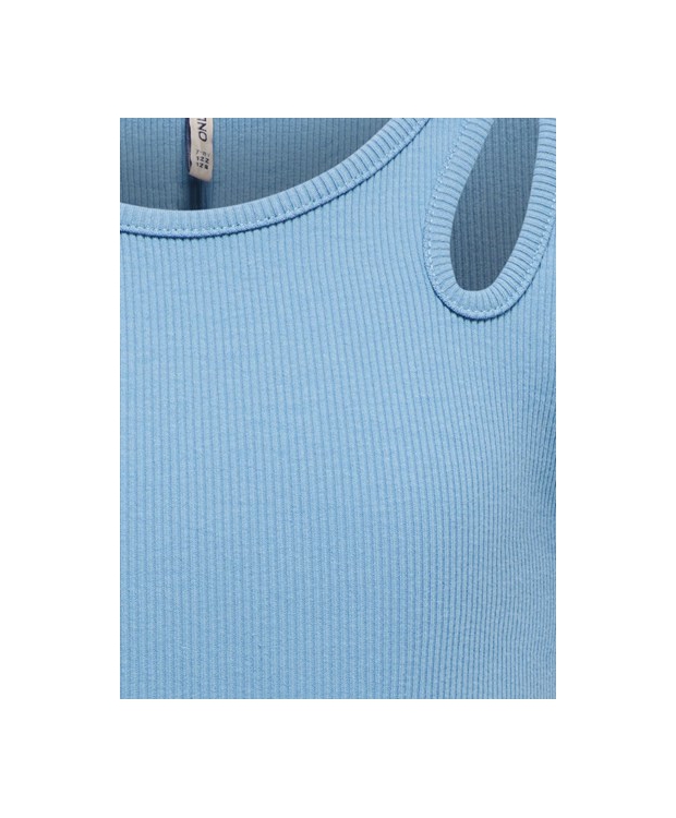 KIDS ONLY top m. udskåret hals I Blissful Blue til piger billede 3