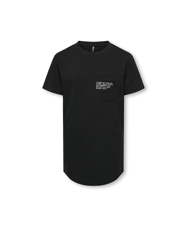 KIDS ONLY KOBMARINUS regular fit t-shirt i sort til drenge