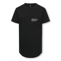 KIDS ONLY KOBMARINUS regular fit t-shirt i sort til drenge