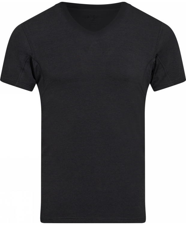 JBS Of Denmark svedabsorberende T-shirt i sort til herre | V-hals