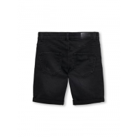 KIDS ONLY KOBPLY shorts skinny fit jeans i sort til drenge