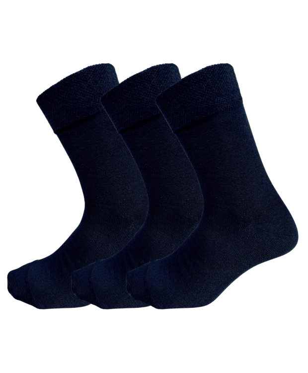 Kilde® Comfort & Diabetes, 3pak bambus ankelstrømper i sort. Unisex
