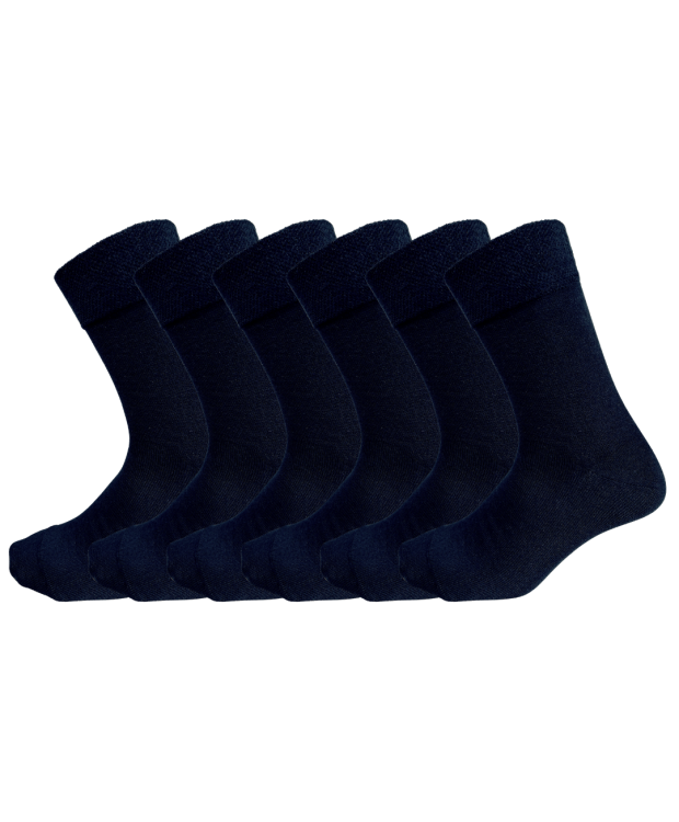 Kilde® Comfort & Diabetes, 6pak bambus ankelstrømper i sort. Unisex