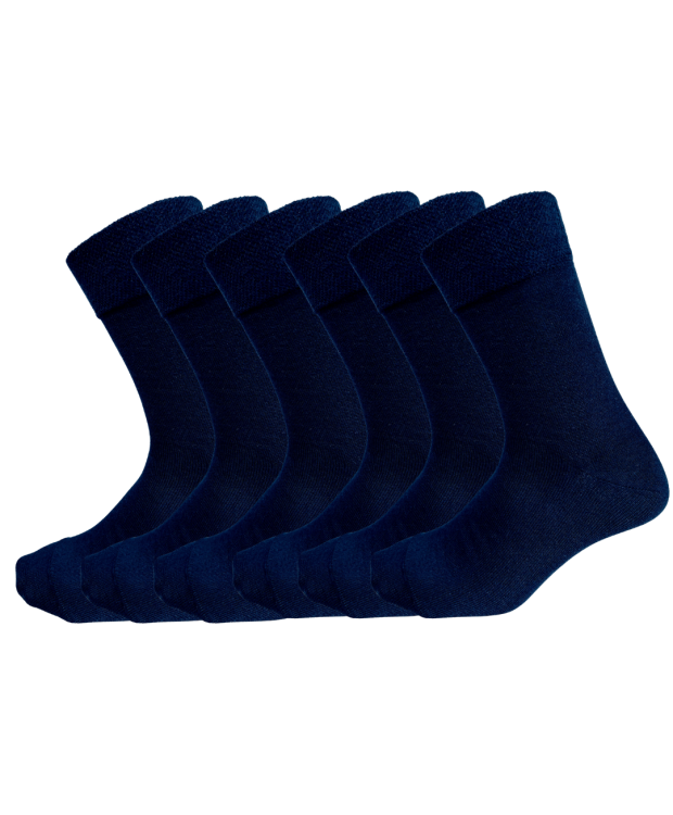 Kilde® Comfort & Diabetes, 6pak bambus ankelstrømper i mørkeblå. Unisex