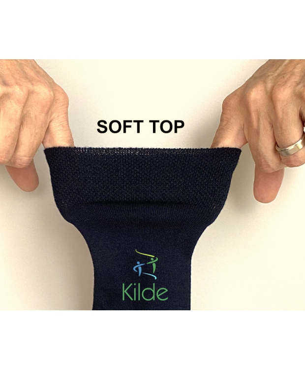 Kilde® Comfort & Diabetes, 3pak bomulds ankelstrømper i sort. Unisex