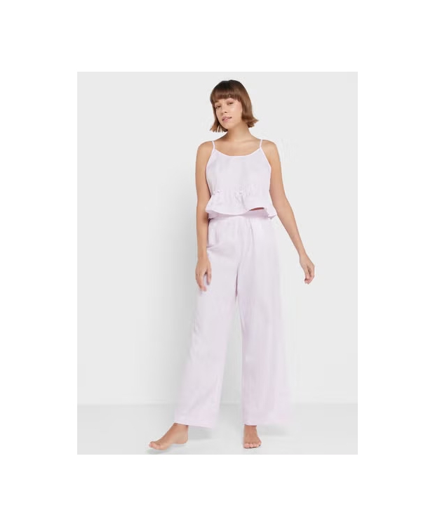 Vero Moda pyjamasbukser i lyserød til kvinder