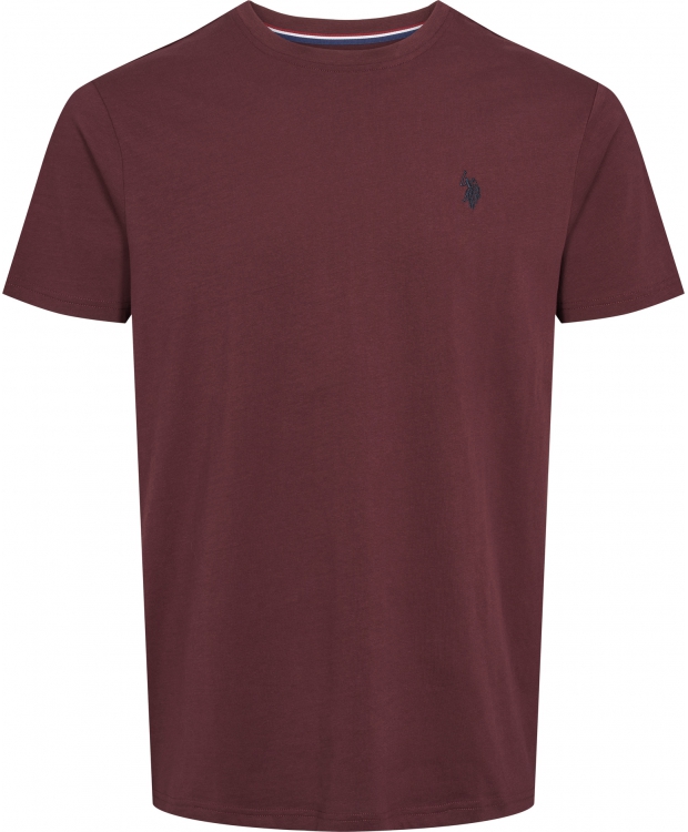 U.S POLO ASSN T-shirt i bordeaux til herre | Regular fit |