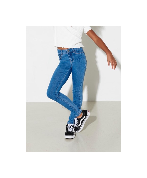 KIDS ONLY KONRAIN denim skinny fit jeans i lyseblå til piger