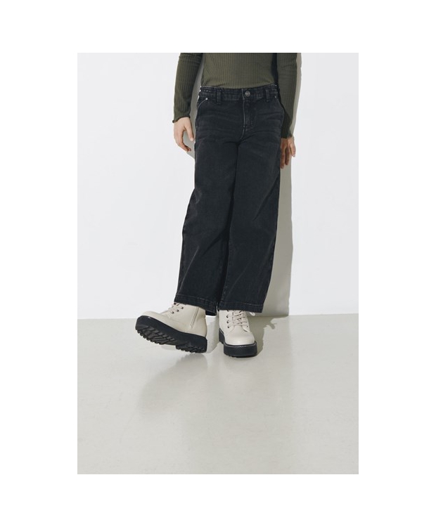 KIDS ONLY KOGCOMET wide fit jeans i sort til piger