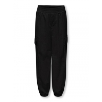 KIDS ONLY KOGECHO loose fit cargo bukser i sort til piger
