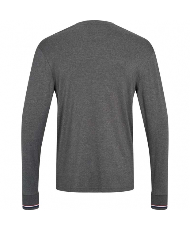 U.S POLO ASSN 3pak langærmet t-shirt m. knapper i grå til herre | Regular fit | billede 3