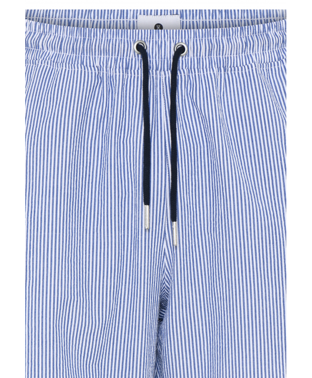 JBS of Denmark "Seersucker" stribet shorts i blå til herre billede 4