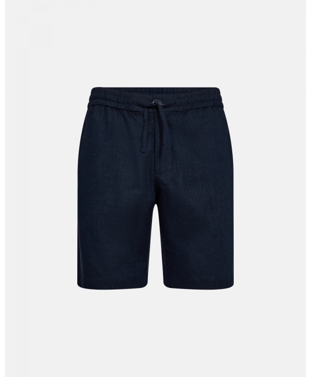 JBS of Denmark hør/bambusviskose shorts i navy til herre