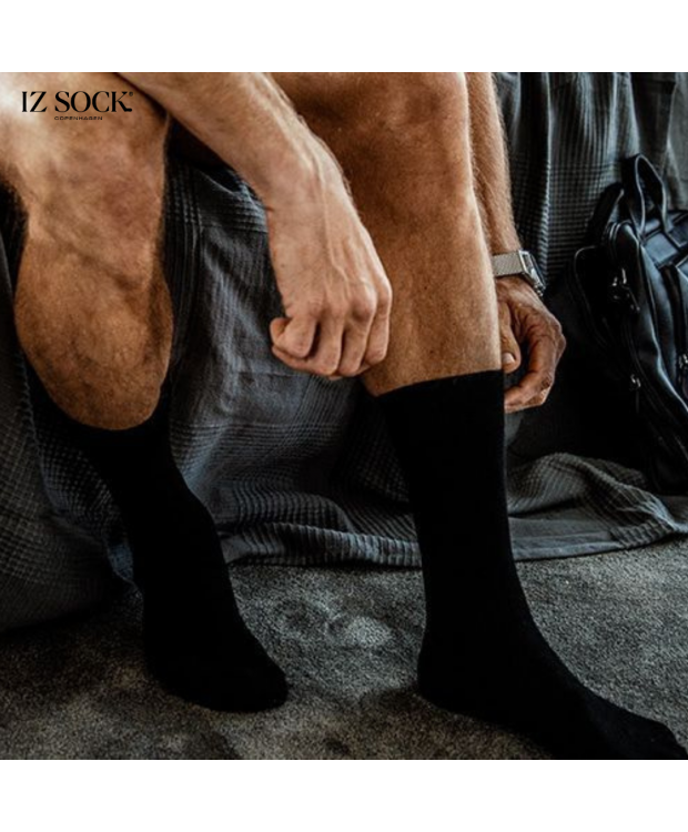 Iz sock 3pak Copenhagen premium bambusstrømper i sort | Ultra Soft billede 4