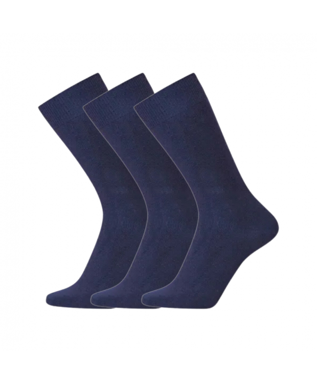 Iz sock 3pak Copenhagen premium uld strømper i navy | Ultra Soft
