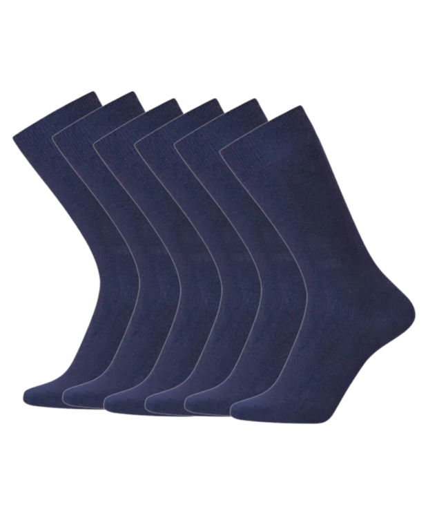Iz sock 6pak Copenhagen premium uld strømper i navy | Ultra Soft