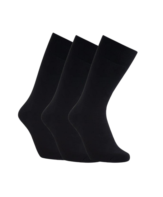 Iz sock 3pak Copenhagen premium uld strømper i sort | Ultra Soft