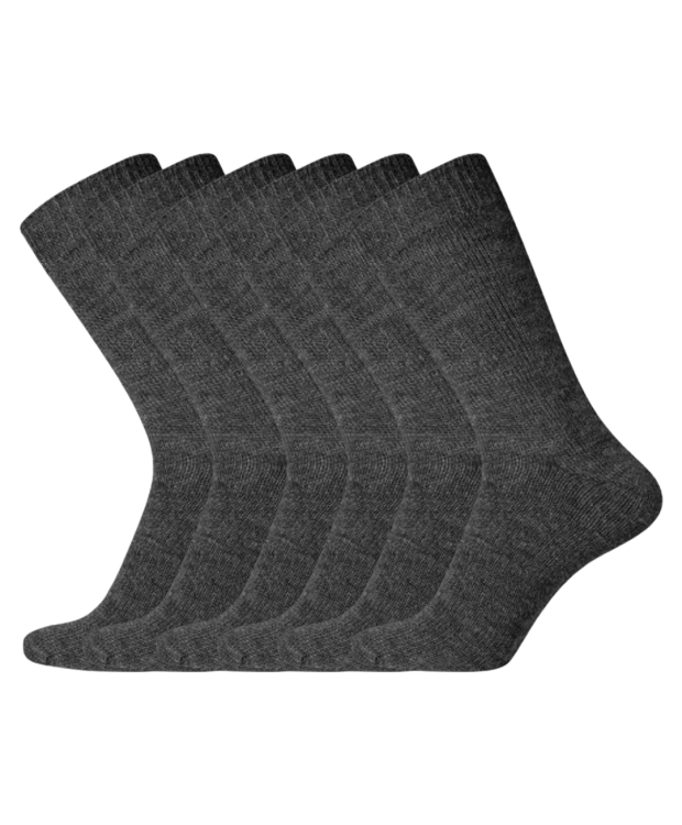 Iz sock 6pak Copenhagen premium uld strømper i mørkegrå | Ultra Soft