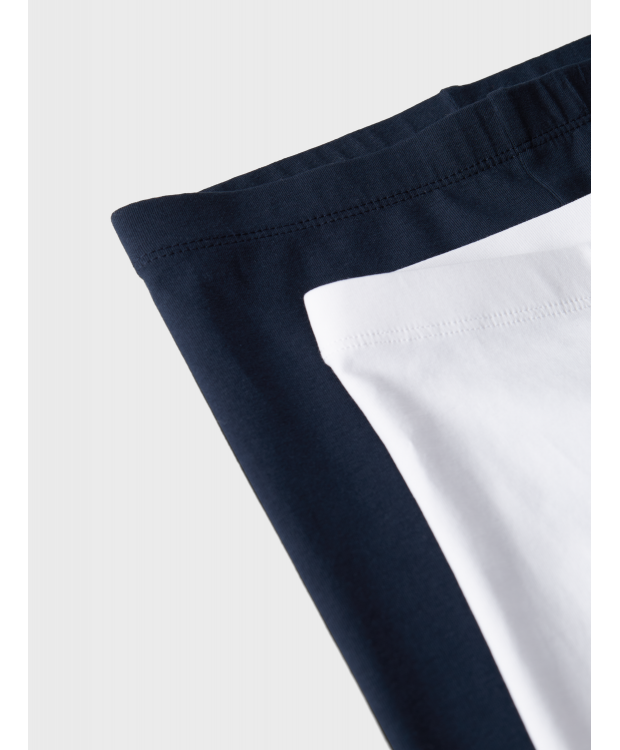 Name it 2pak leggins i hvid og navy til børn
